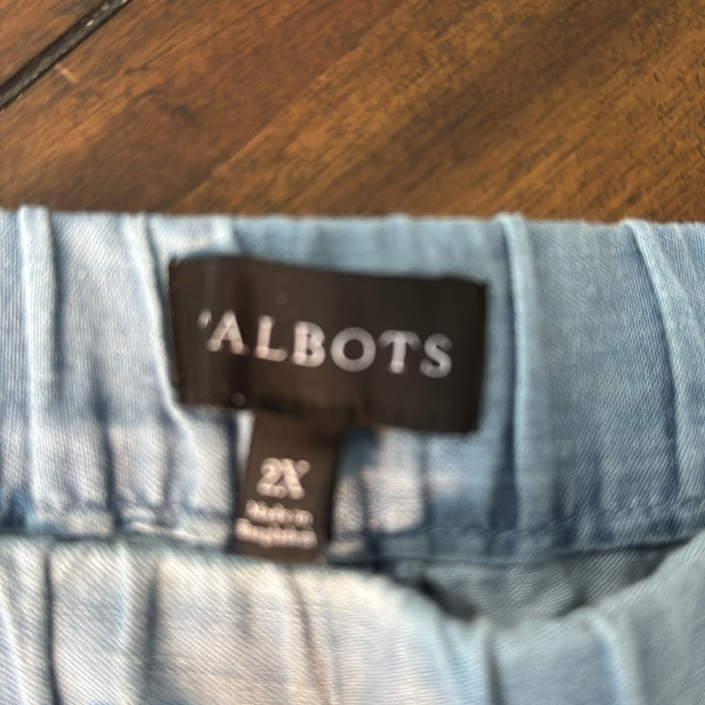 Talbots. Chambray crop pants - Picture 3 of 5